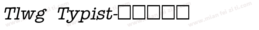 Tlwg Typist字体转换